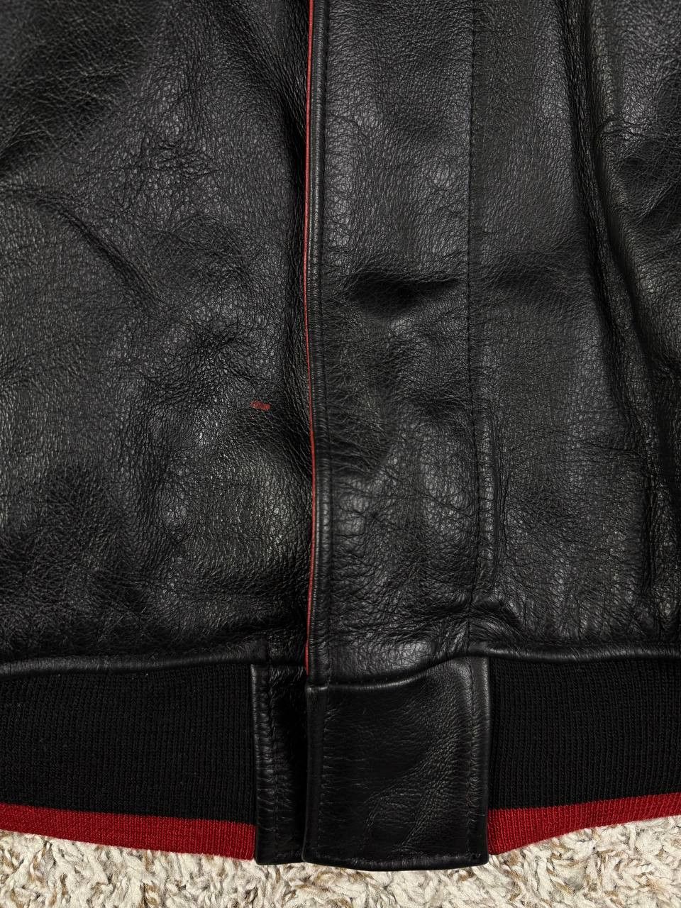 Avirex Vintage Avirex King Casino All Leather Stadium Bomber Jacket Size US XXL / EU 58 / 5 - 6 Thumbnail