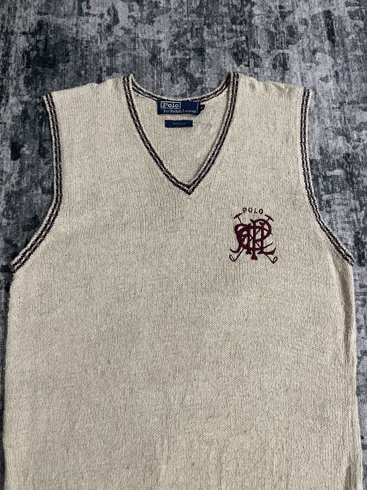 Polo Ralph Lauren Vintage Polo Ralph Lauren Silk Vest Size US M / EU 48-50 / 2 - 5 Thumbnail