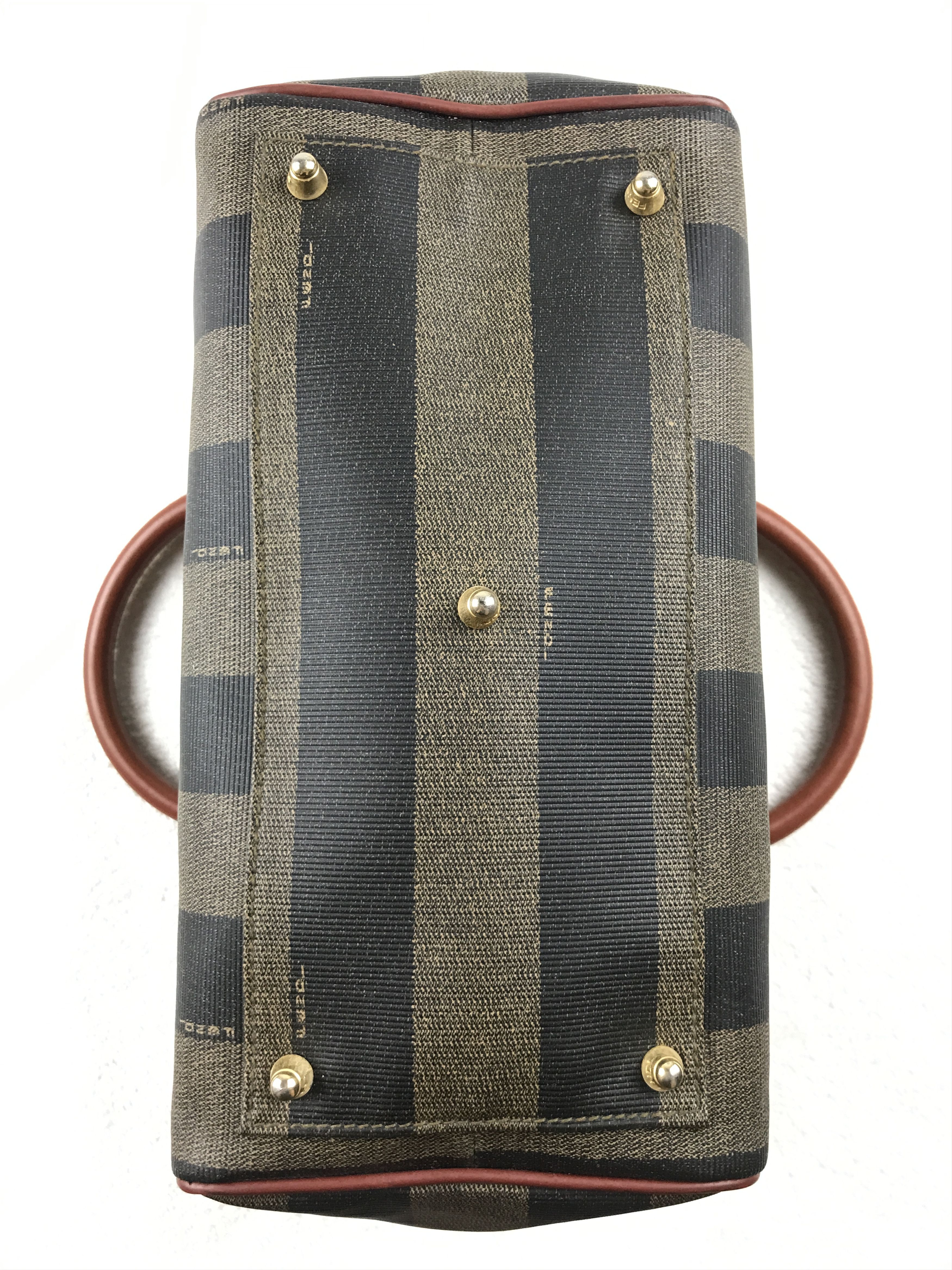 Fendi × Vintage Vintage Fendi Pequin Stripe Boston Bag Size ONE SIZE - 5 Thumbnail