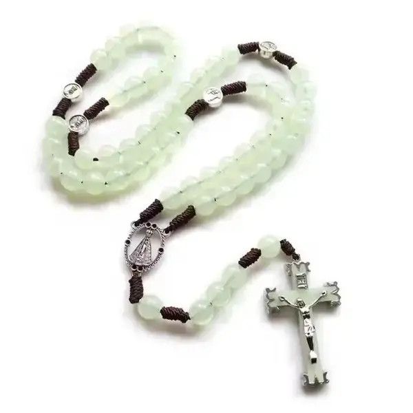 Japanese Brand Saint Benedict Rosary Necklace Chain Catholic Church Jesus Size ONE SIZE - 3 Thumbnail