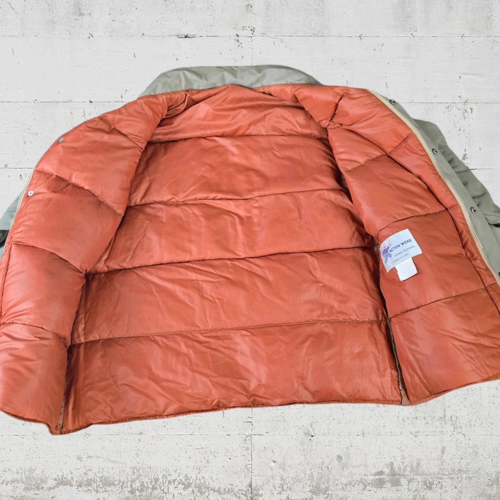 Vintage 70s Tan Goose Down USA Made Puffer Jacket Size Large Size US L / EU 52-54 / 3 - 8 Thumbnail