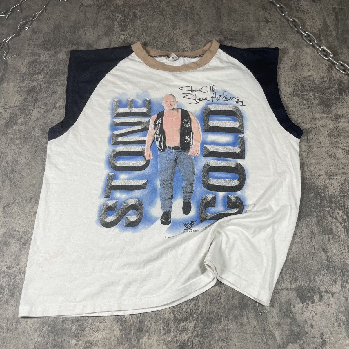 WWF Wwf Stone Cold Steve Austin Vintage 1999 Tshirt Size US L / EU 52-54 / 3 - 1 Thumbnail