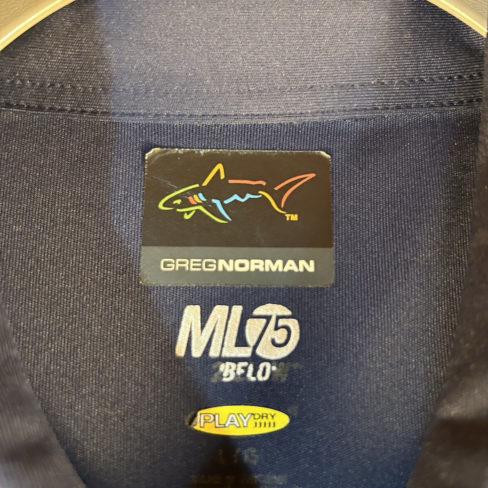 Greg Norman Greg Norman Play Dry 1/4 Button Down Polo Golf Large Blue Size US L / EU 52-54 / 3 - 4 Thumbnail