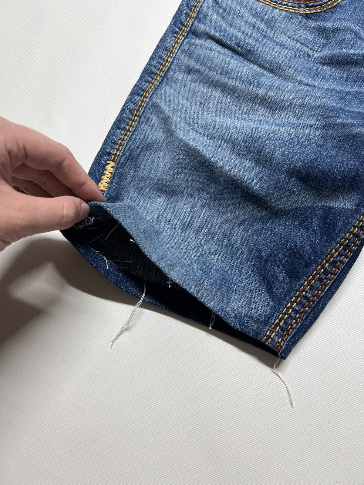 True Religion Vintage Y2k True Religion 💙 Custom Denim Shorts USA 00’s Size US 28 / EU 44 - 6 Thumbnail
