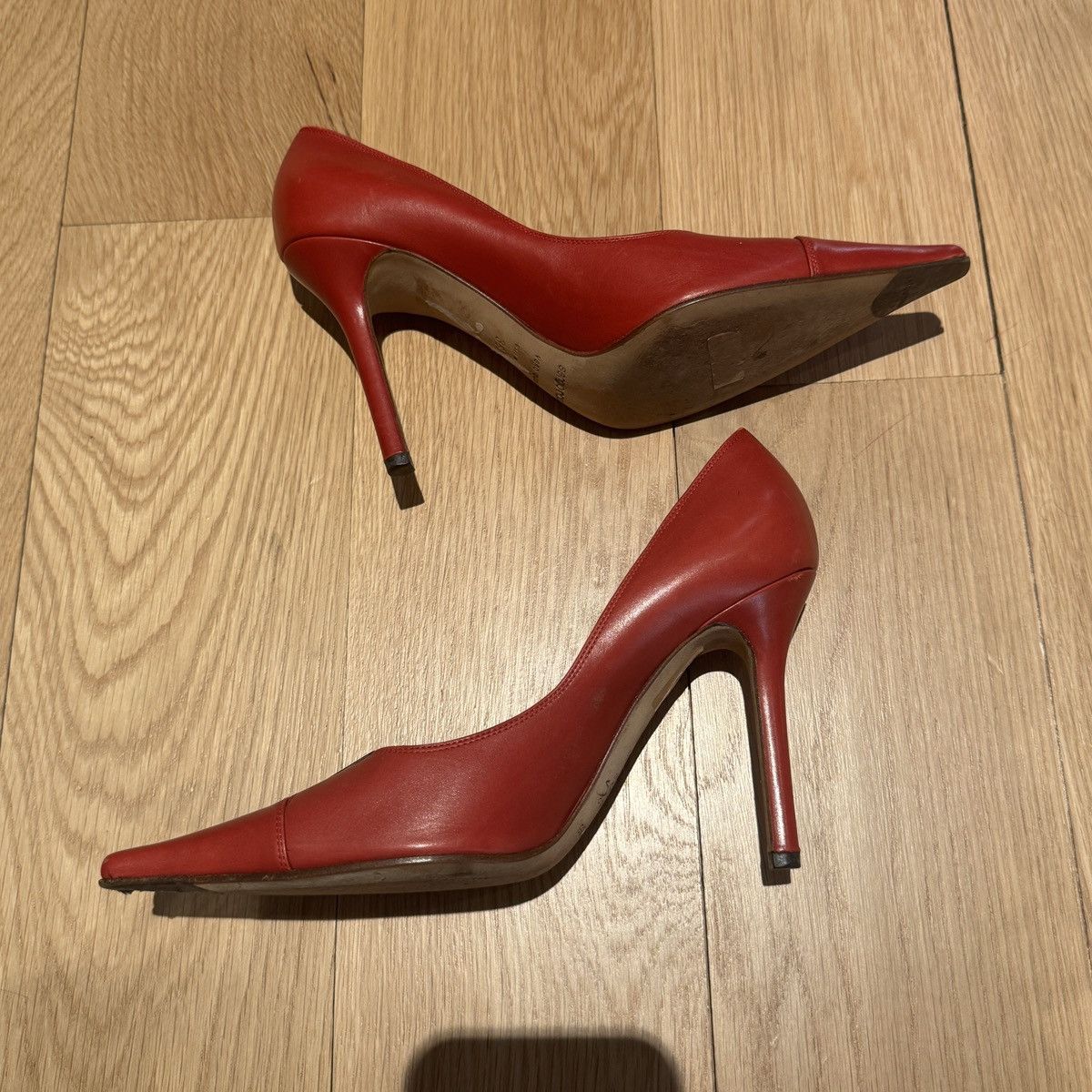Sergio Rossi Red Sergio Rossi Heels Size US 6.5 / IT 36.5 - 8 Thumbnail