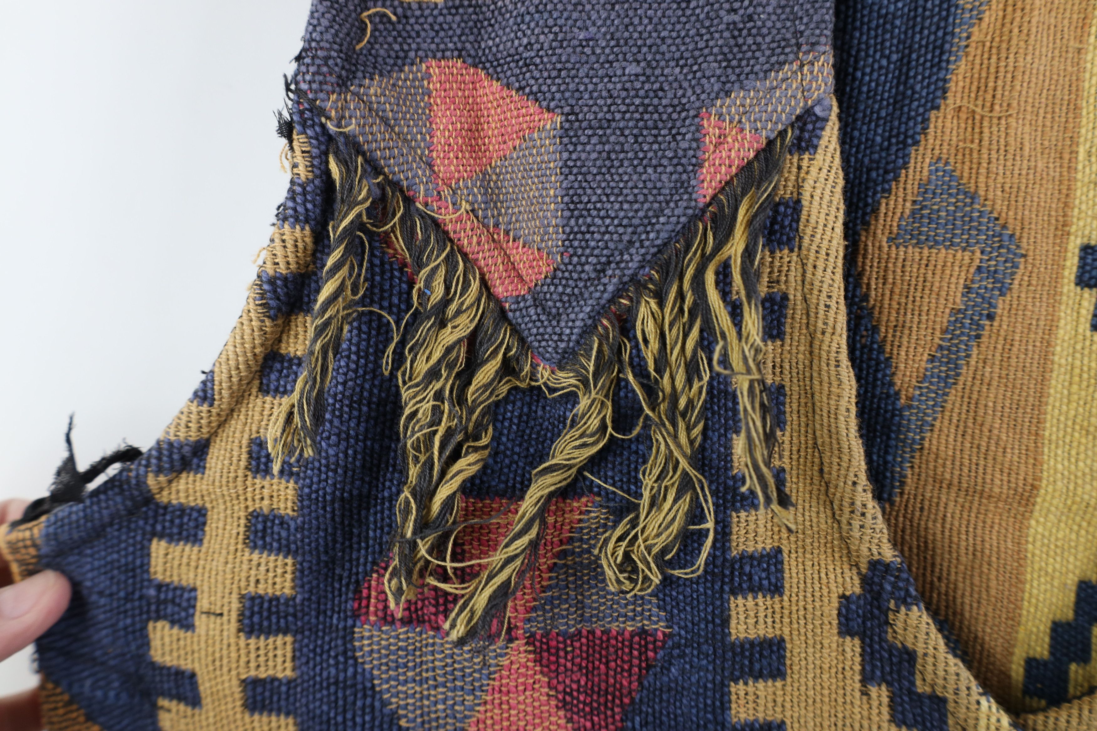 Vintage Vintage 90s Streetwear Fringed Western Blanket Vest Jacket Size S / US 4 / IT 40 - 4 Thumbnail