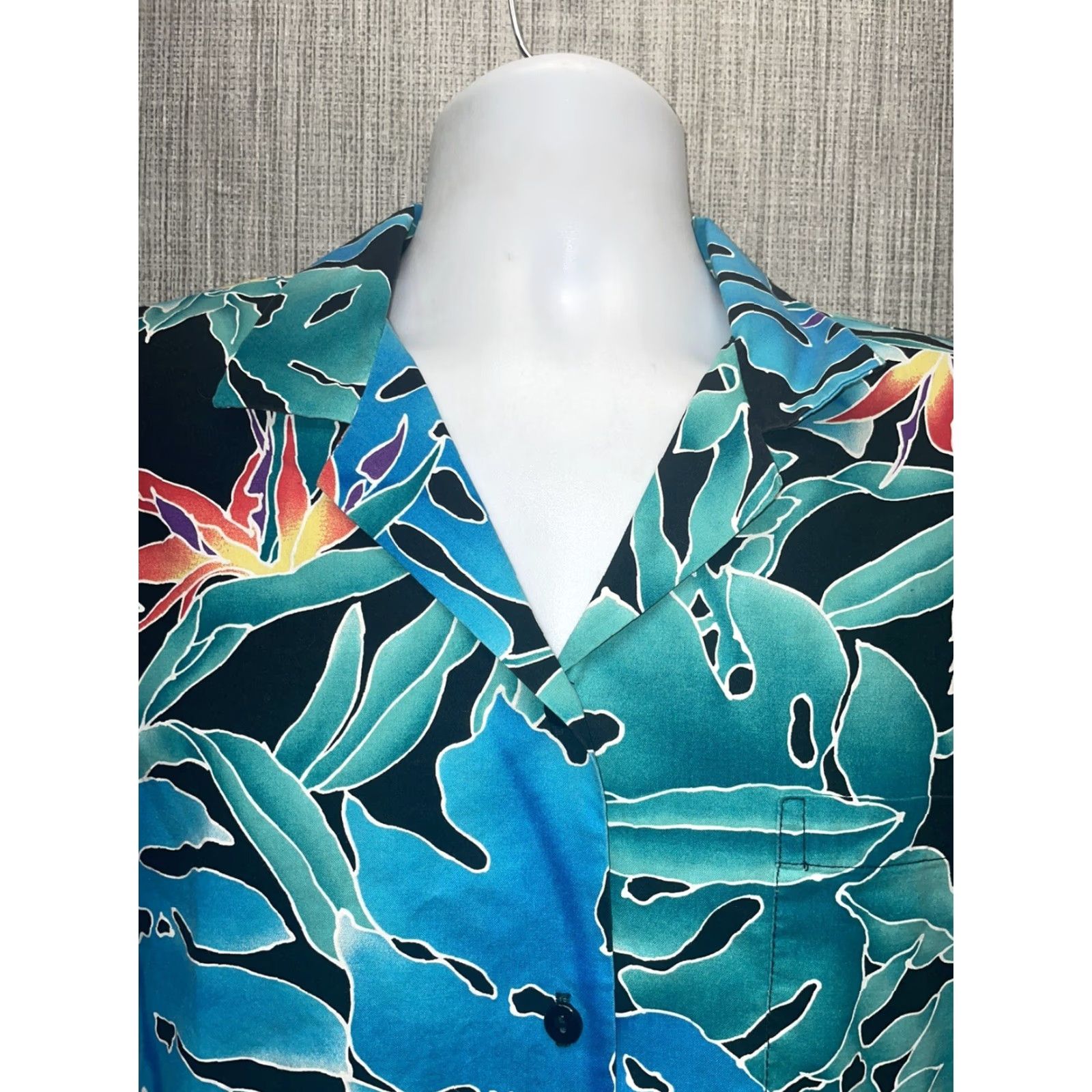Hilo Hattie Hillo Hattie Hillo Hattie Floral Short Sleeve Button-Down Shirt Mens L Multicolor Hawaiian Button-Up Shirt L Mens Size US L / EU 52-54 / 3 - 2 Thumbnail