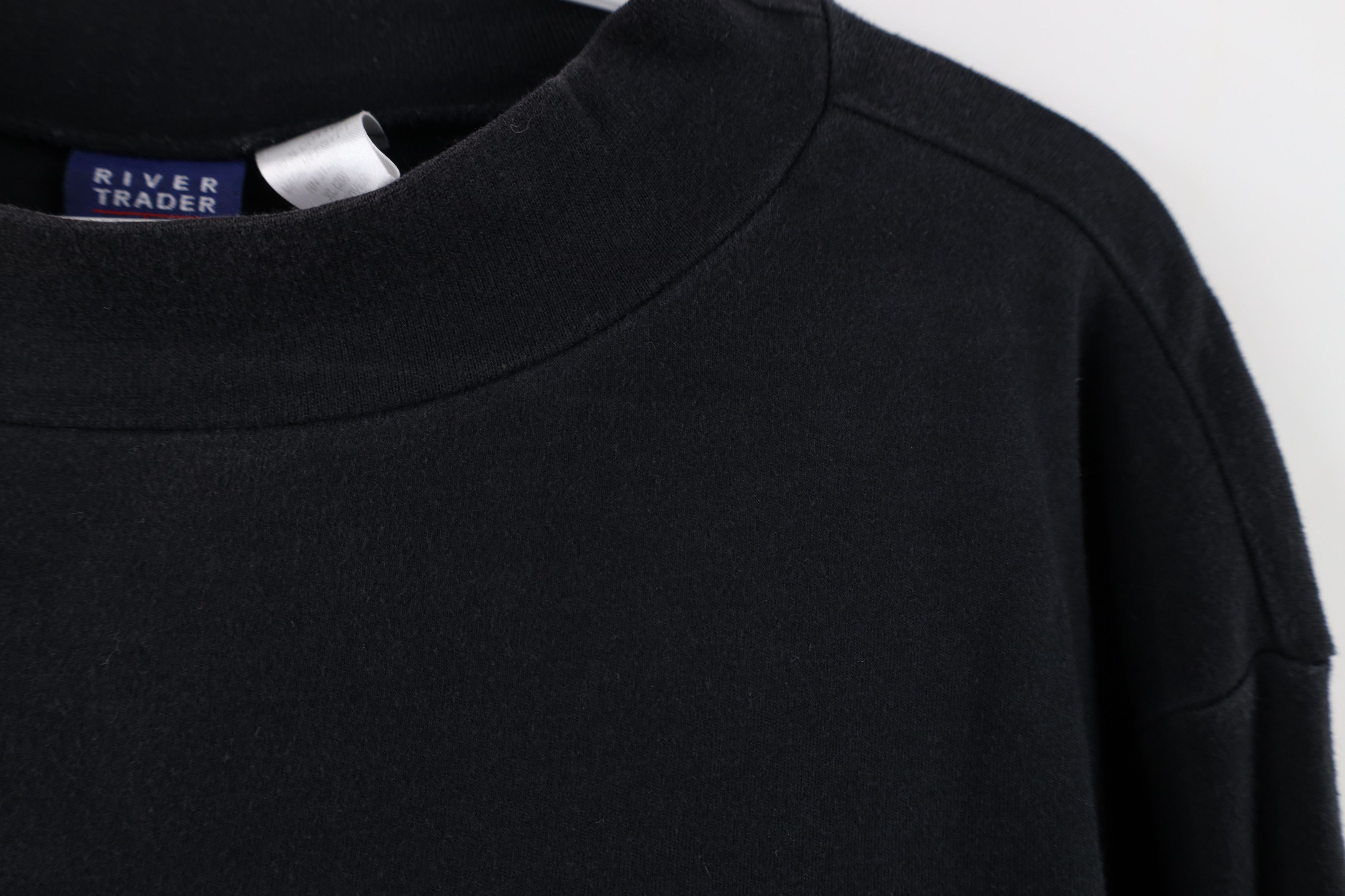 Vintage Vintage 90s Streetwear Cotton Mock Neck Long Sleeve T-Shirt Size XL / US 12-14 / IT 48-50 - 4 Thumbnail