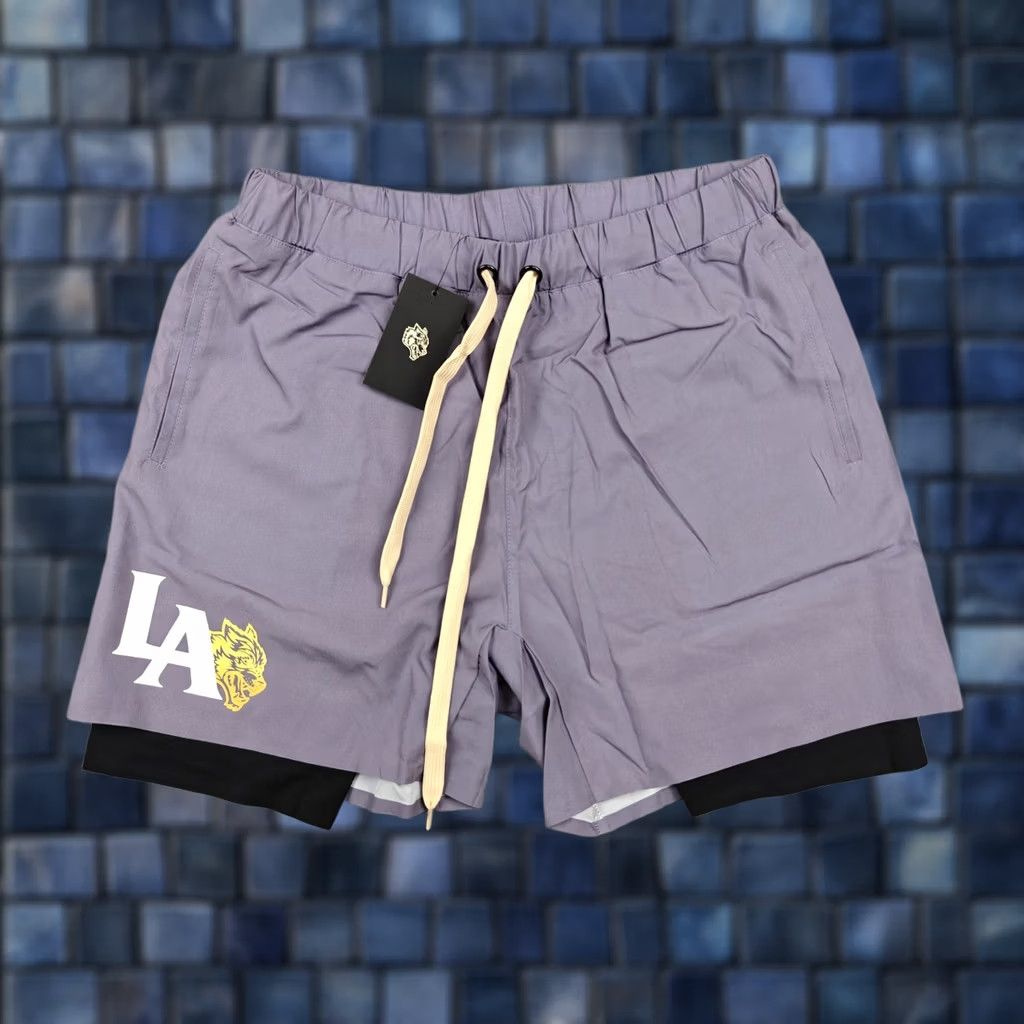 Darc Sport Darc Sport Los Angeles Forever Compression Shorts Mens M Purple Lined New Size US 31 - 1 Thumbnail