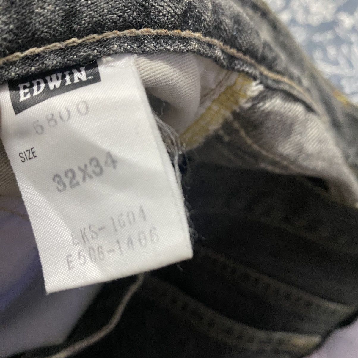 Edwin Vintage Edwin 800sx Black Denim Super Flare Jeans Size US 32 / EU 48 - 20 Thumbnail