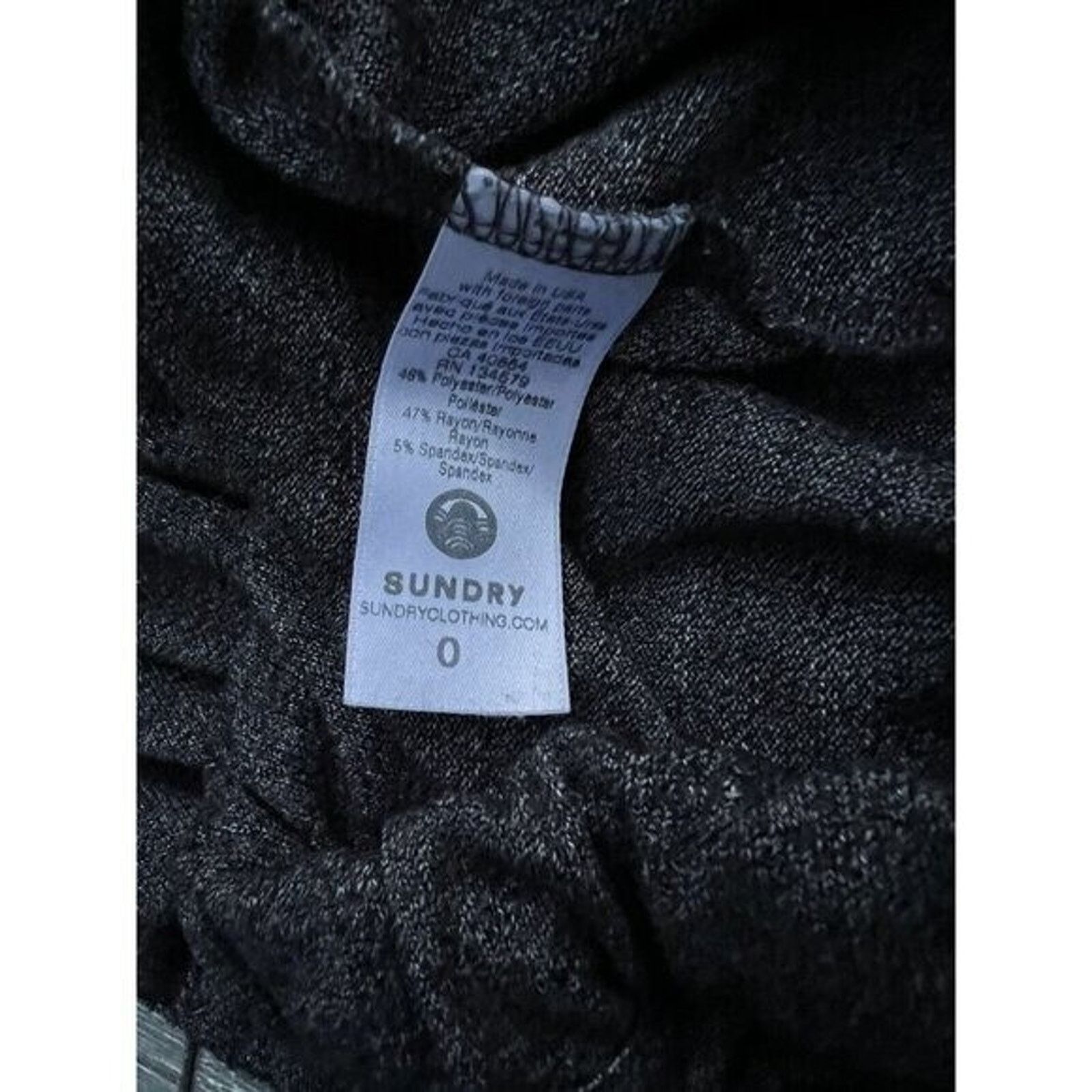 Sundry Sundry Wide Leg Sweatpants size 0 Pant wide leg thin A000202 Size 25" / US 0 / IT 36 - 8 Thumbnail