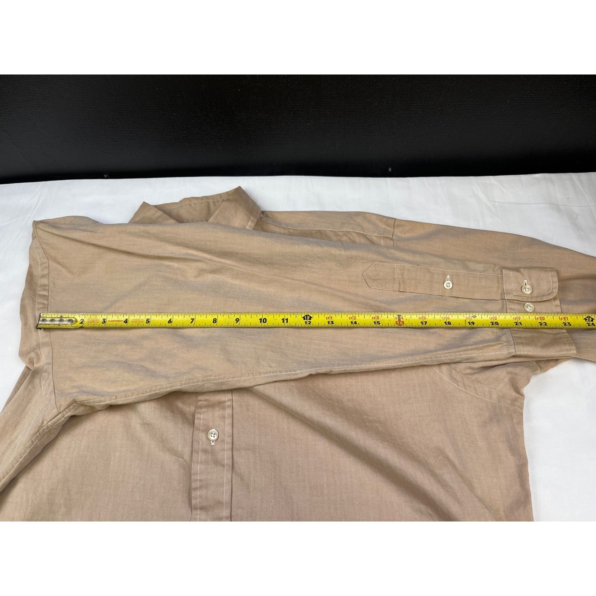 Ralph Lauren Ralph Lauren Yarmouth Men's Tan Shirt/Button Up Sz 16-34/35 Size US L / EU 52-54 / 3 - 8 Thumbnail