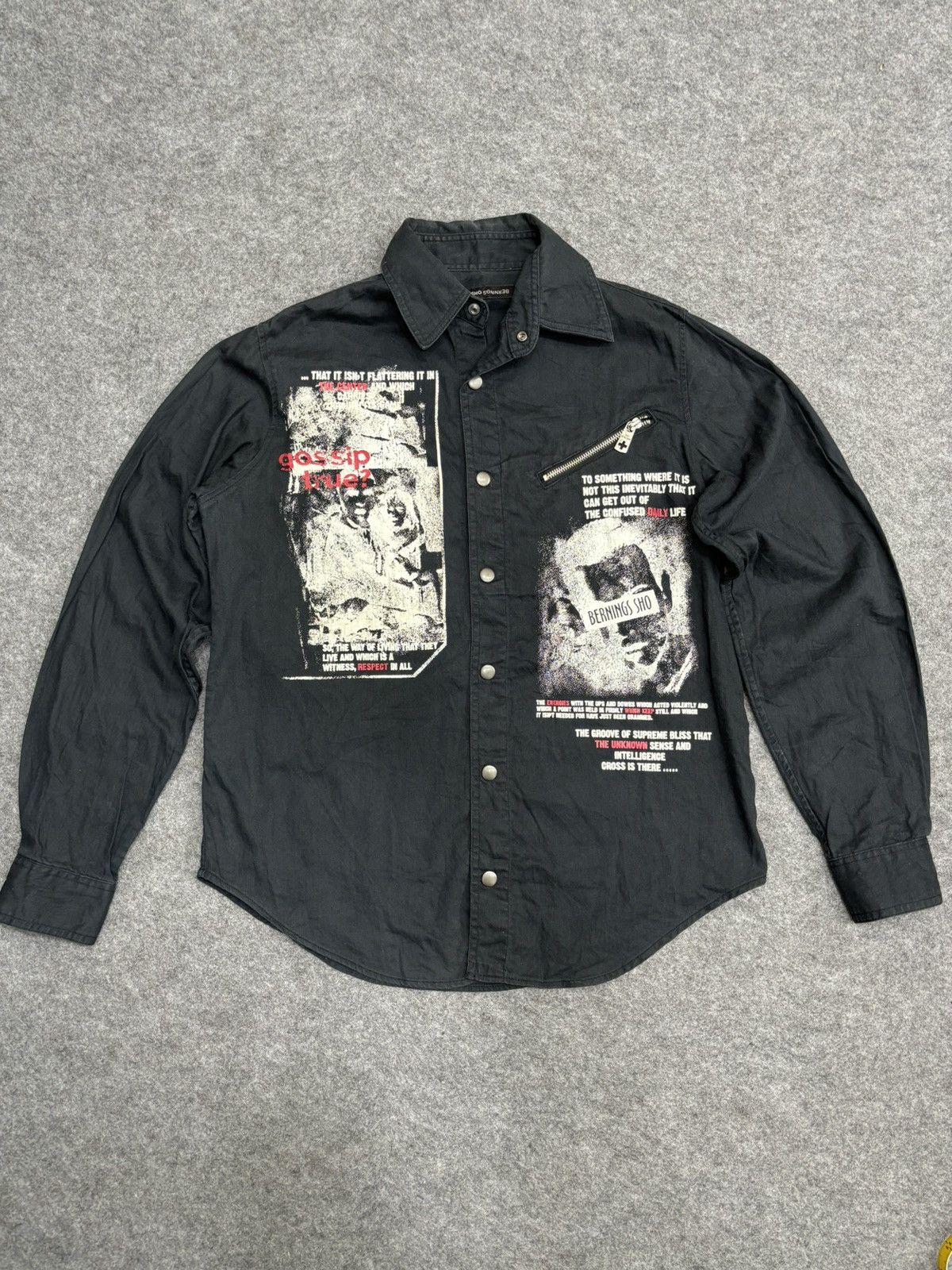 Japanese Brand 💥Punk Style💥Insane Style BerningSho Punk Shirt F524 Size US M / EU 48-50 / 2 - 12 Thumbnail