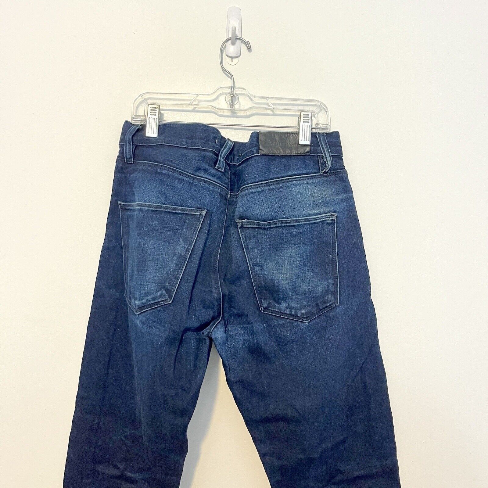 Acne Studios Acne Studios Moc Blue Sateen Rare Dark Rare Sz 29 Size US 29 - 5 Thumbnail