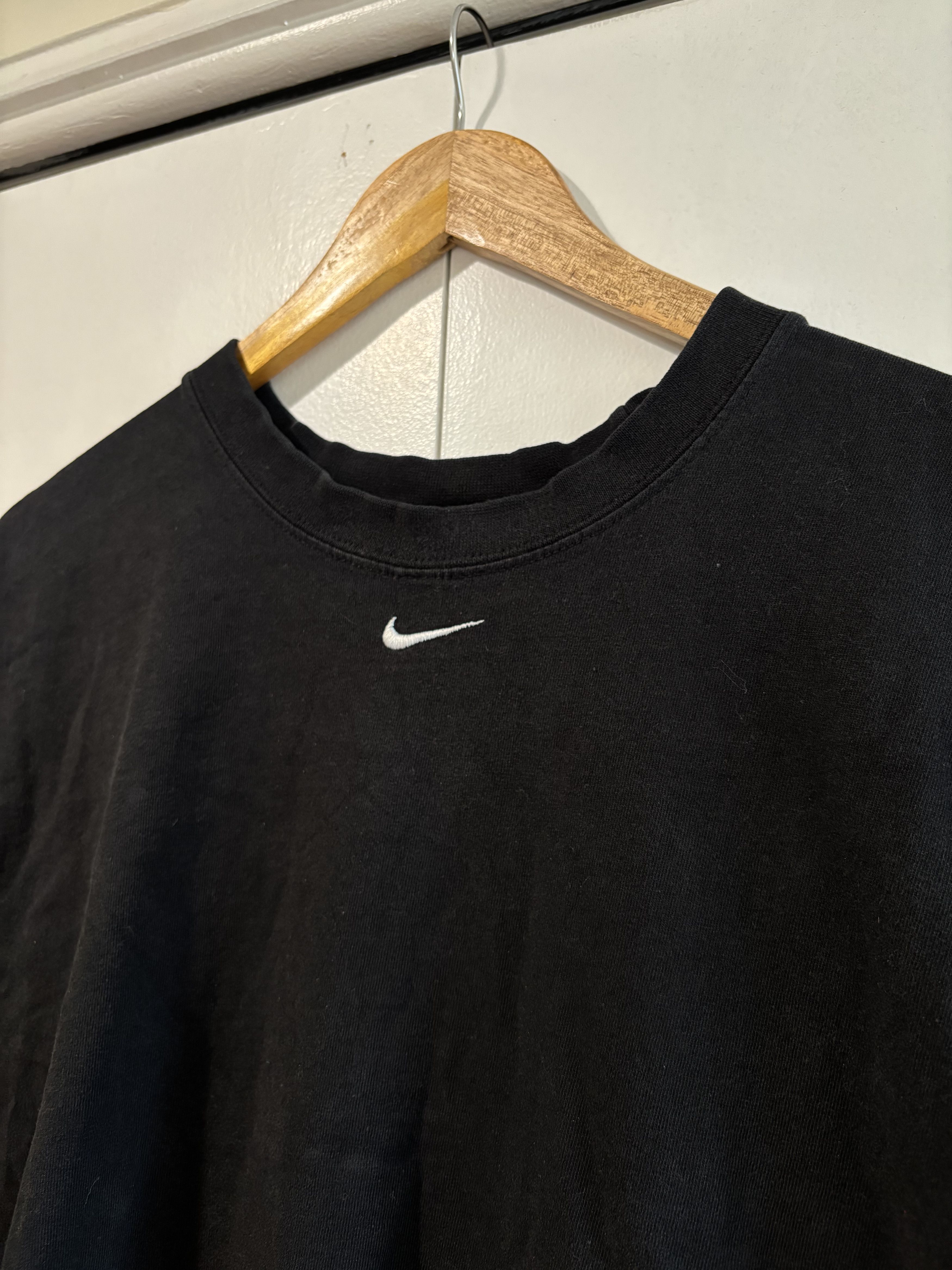 Nike × Vintage Vintage Nike Middle Swoosh Y2K Black Sleeveless Shirt Size US XL / EU 56 / 4 - 1 Thumbnail
