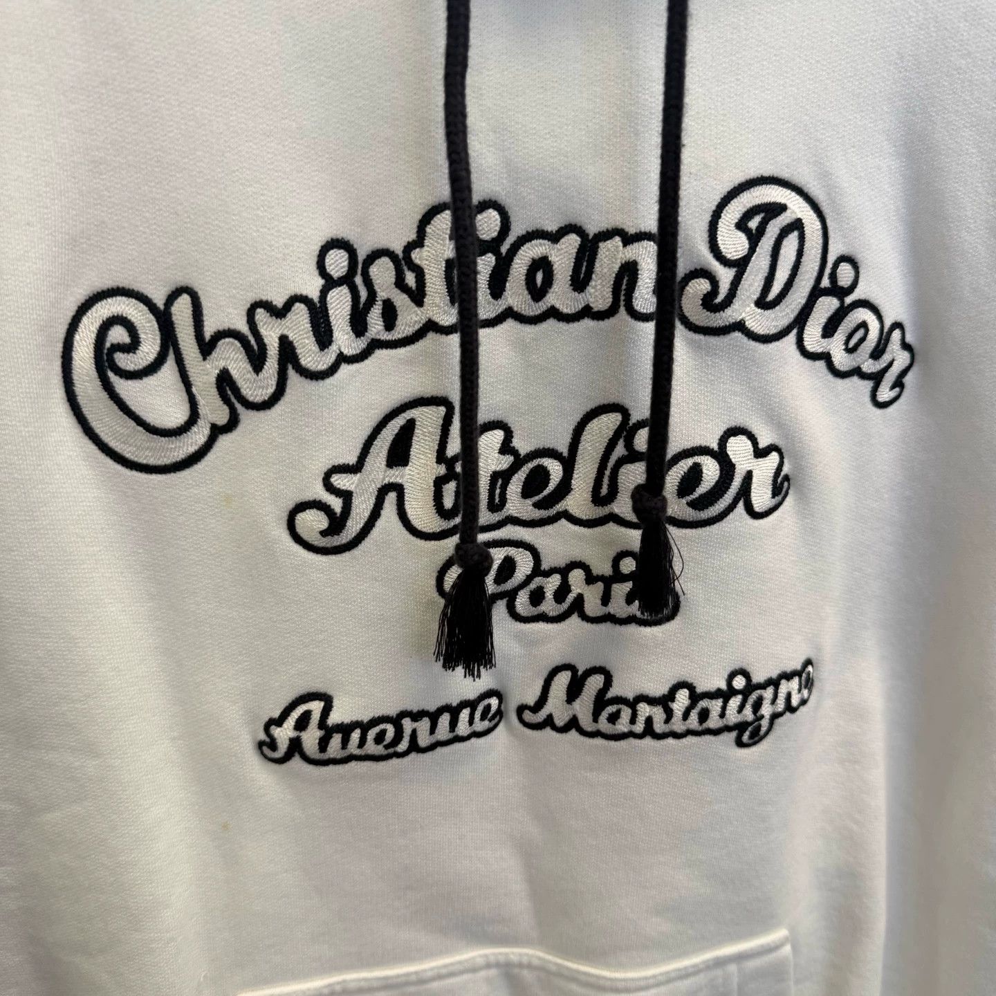 Dior DIOR SS22 embroidered Logo oversized hoodie XS Size XS / US 0-2 / IT 36-38 - 3 Thumbnail