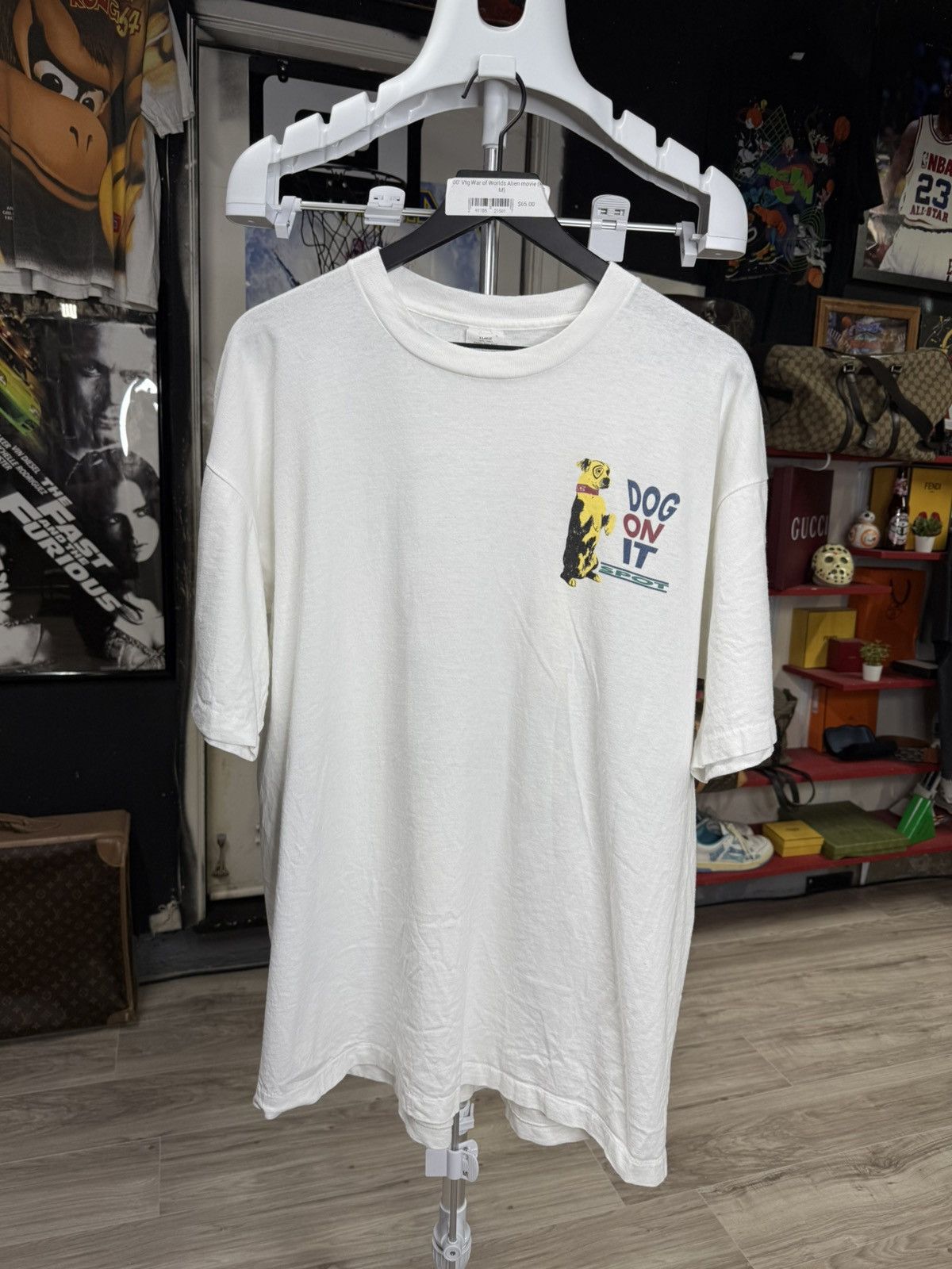 Vintage Vintage 90’s Little Rascals Movie Dot Dog Tee Shirt XLarge Size US XL / EU 56 / 4 - 8 Thumbnail