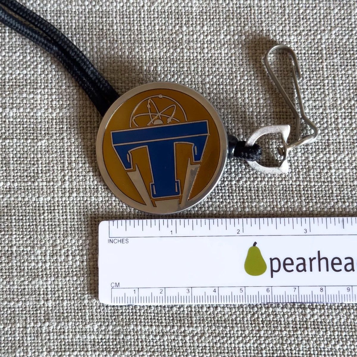 Disney Cast Member Exclusive Bolo Tomorrowland Logo Pin Lanyard Size ONE SIZE - 6 Thumbnail