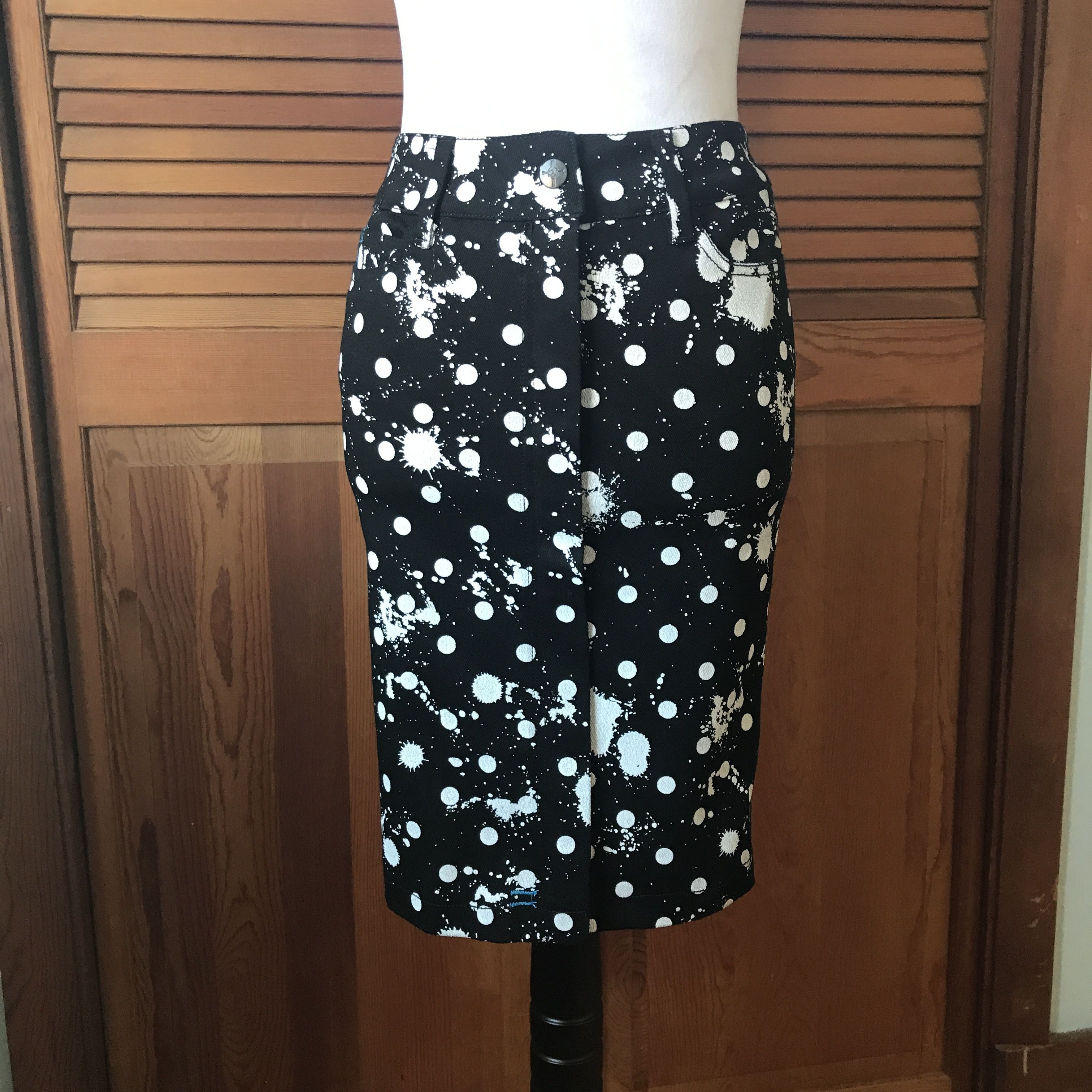 Lip Service Vintage Lip Service Polka Splatz Punk Goth Skirt XS Size 26" / US 2 / IT 38 - 1 Thumbnail