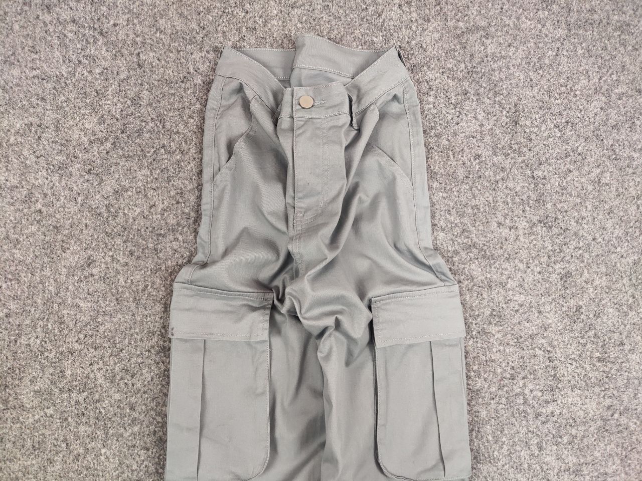 Japanese Brand Vintage Y2K Japanese Design Gray Cotton Cargo Baggy Pants Size US 32 / EU 48 - 7 Thumbnail