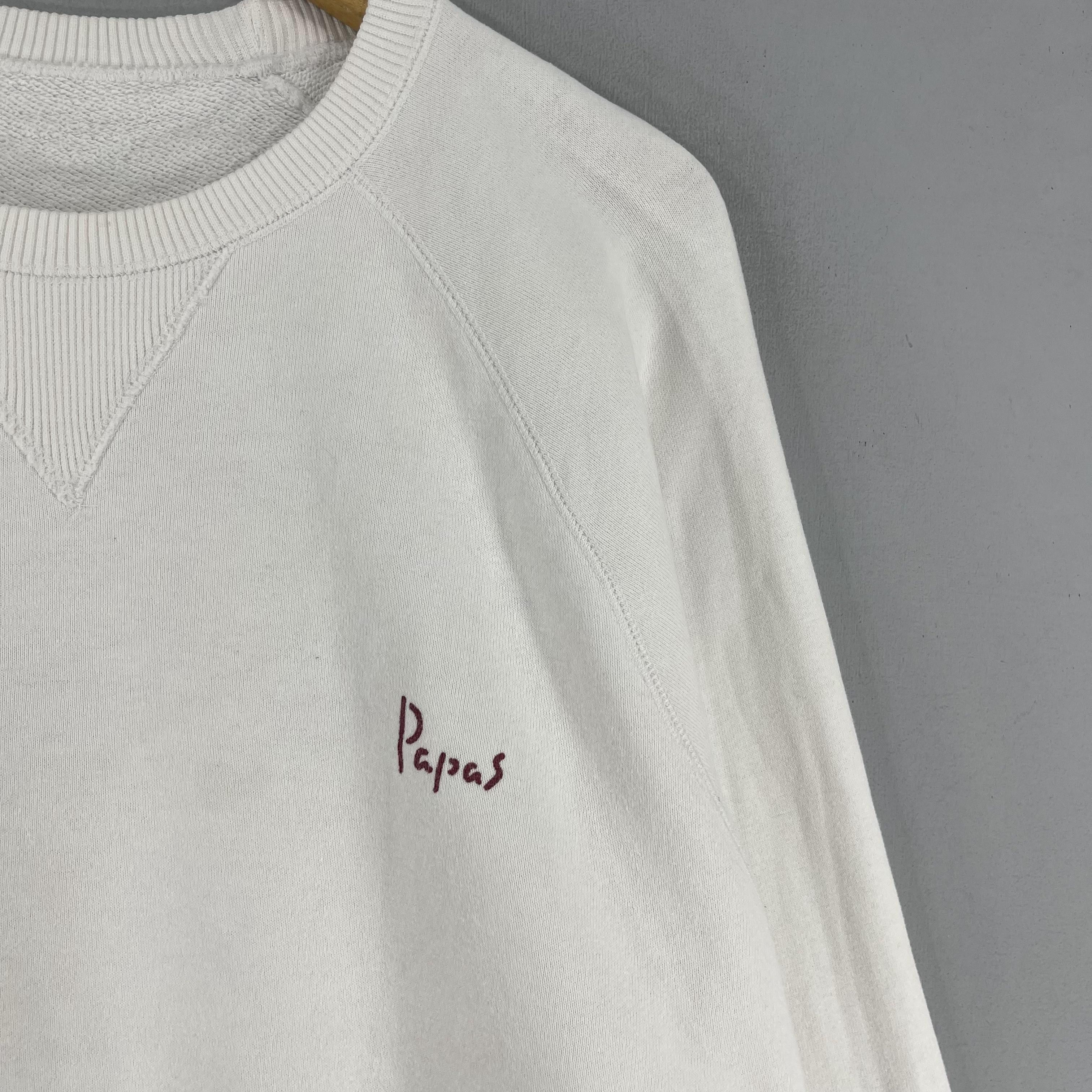 Designer × Japanese Brand × Vintage Vintage PAPAS Maniere De Heming Back Hit Sweatshirt Size US L / EU 52-54 / 3 - 6 Thumbnail
