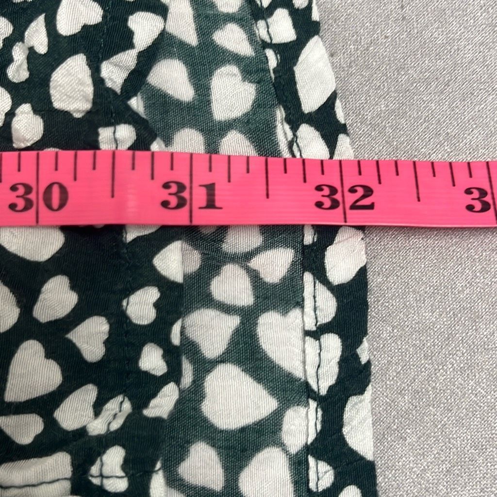 Anthropologie Anthropologie Rue Stiic XS Green White Laguna Heart Print Bu Size XS / US 0-2 / IT 36-38 - 12 Thumbnail