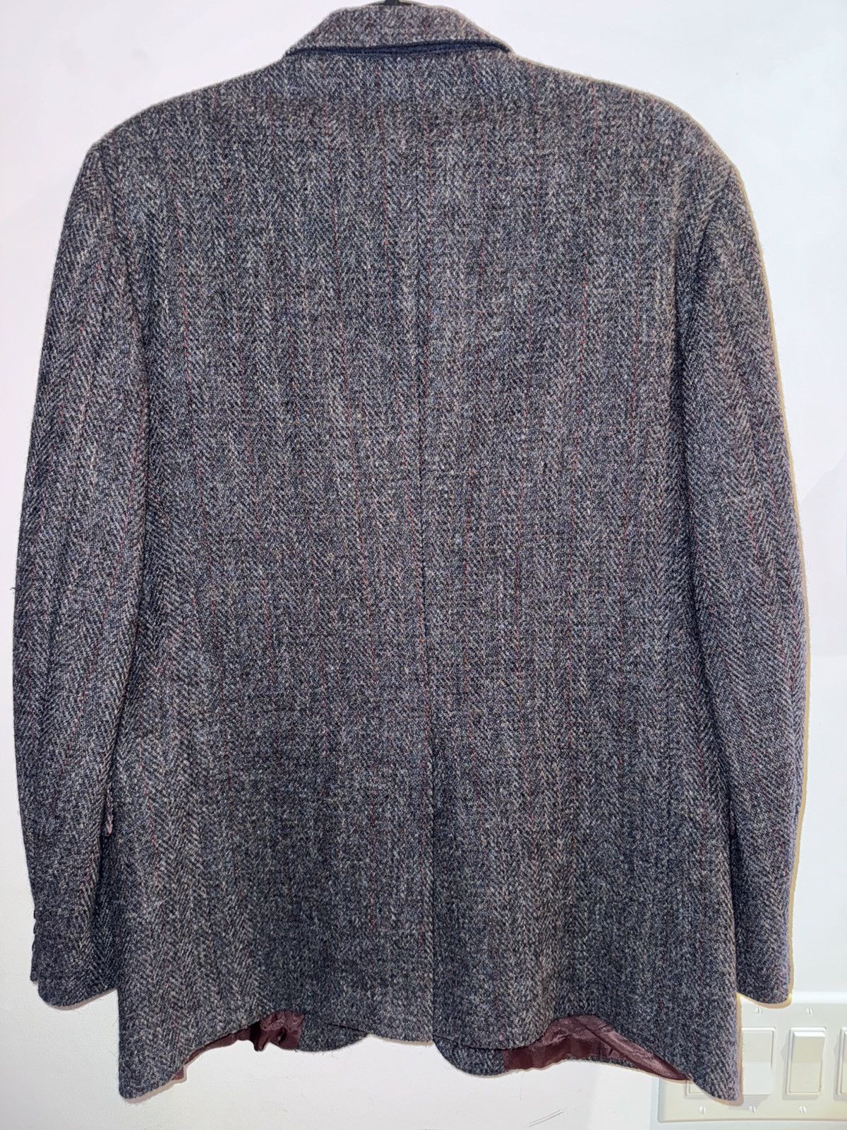 Vintage 1970’s real virgin wool harris tweed sport jacket Size 44R - 4 Thumbnail