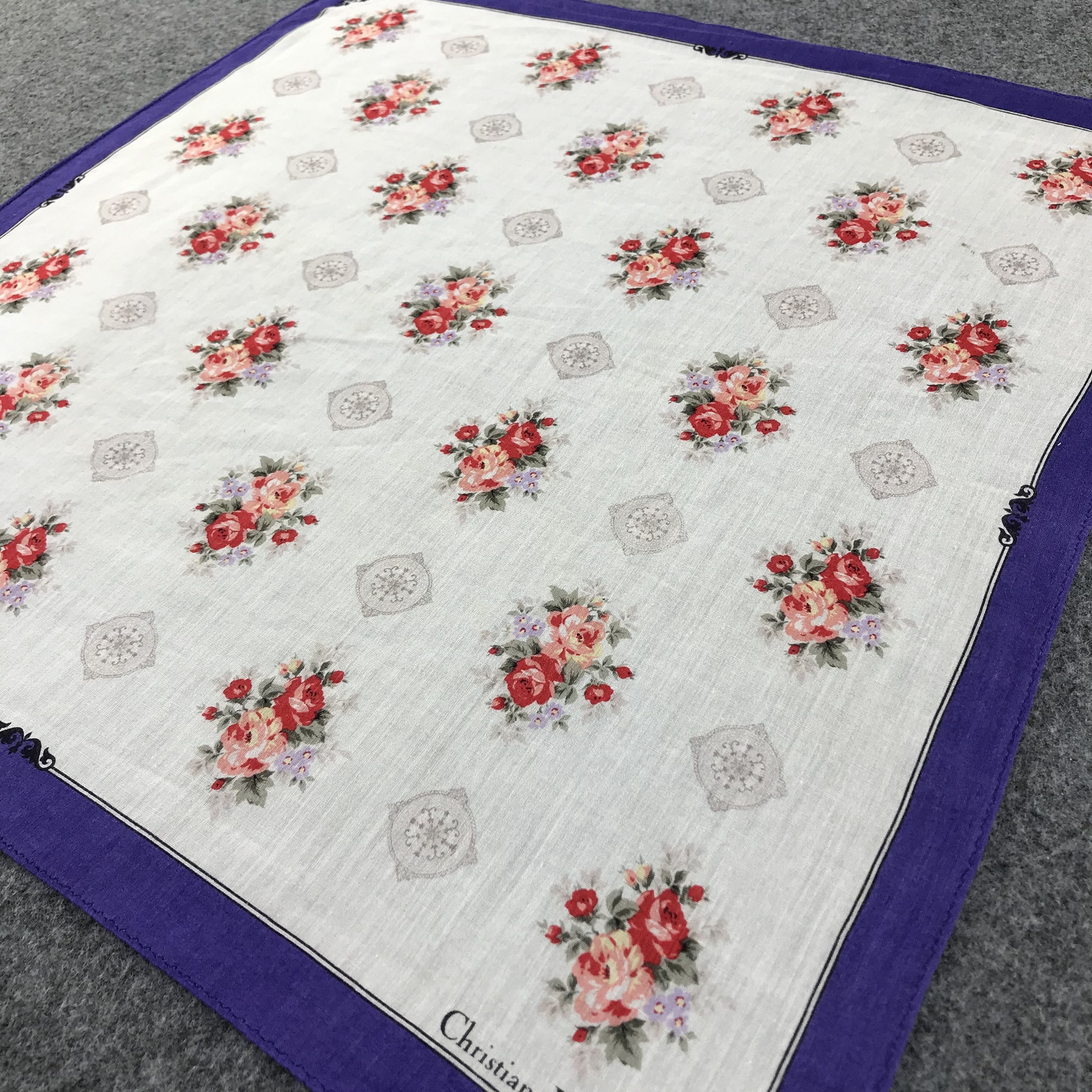 Christian Dior Monsieur Christian Dior Handkerchief Neckerchief Bandana H284 Size ONE SIZE - 5 Thumbnail
