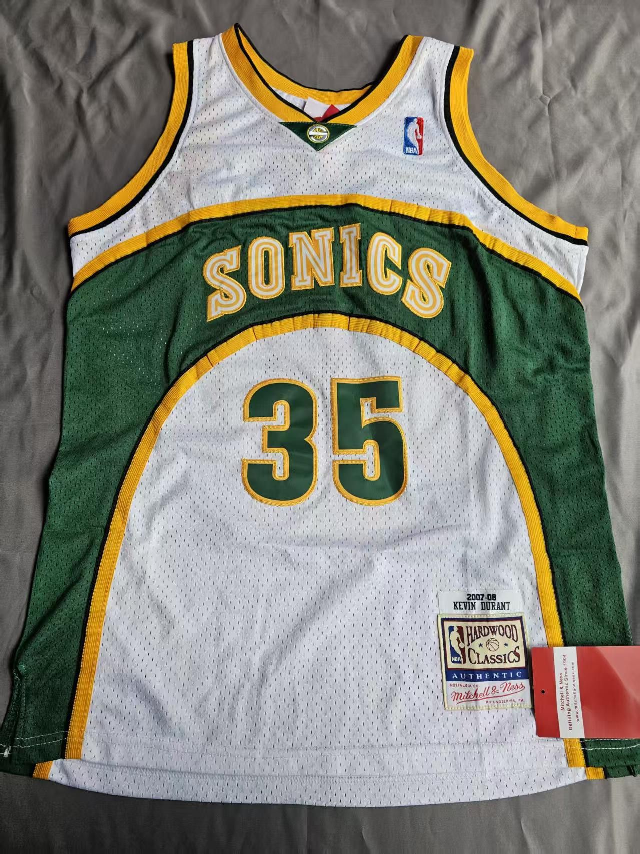 NBA #35 Kevin Durant Jersey Seattle SuperSonics 2007 08 Size US XXL / EU 58 / 5 - 2 Thumbnail