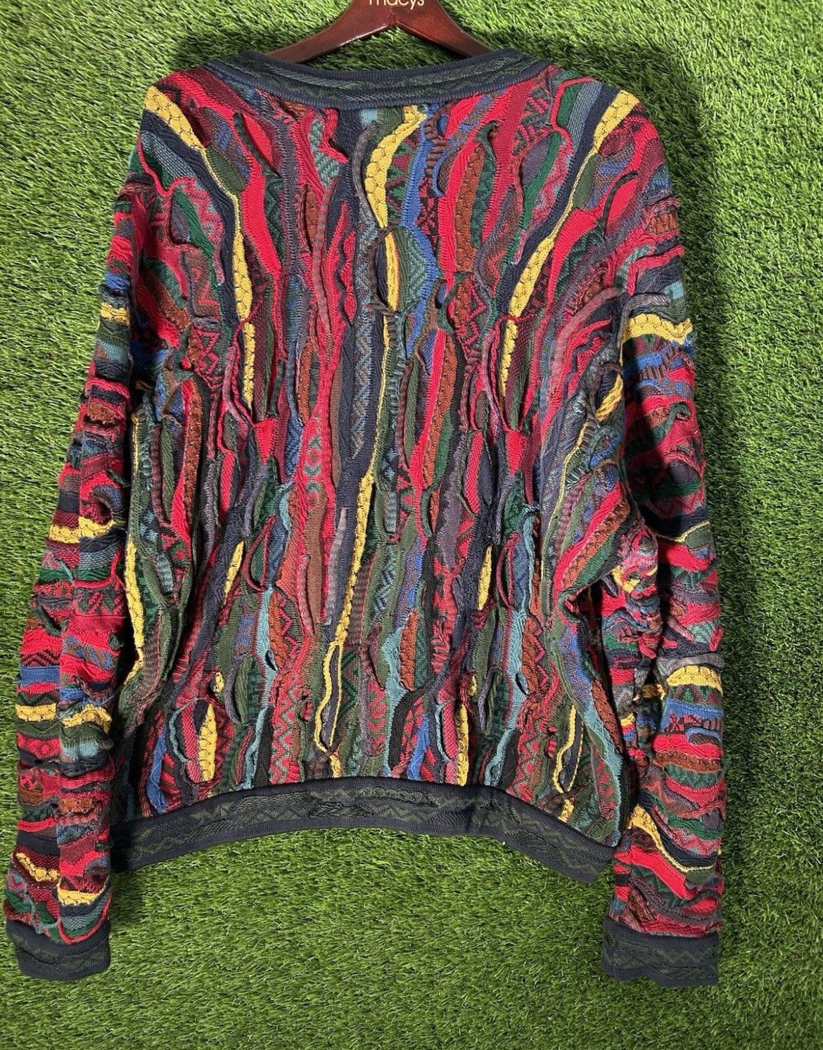 Coogi COOGI Knitted Cardigan 3D Knit Size XL Made in Australia Size US XL / EU 56 / 4 - 3 Thumbnail