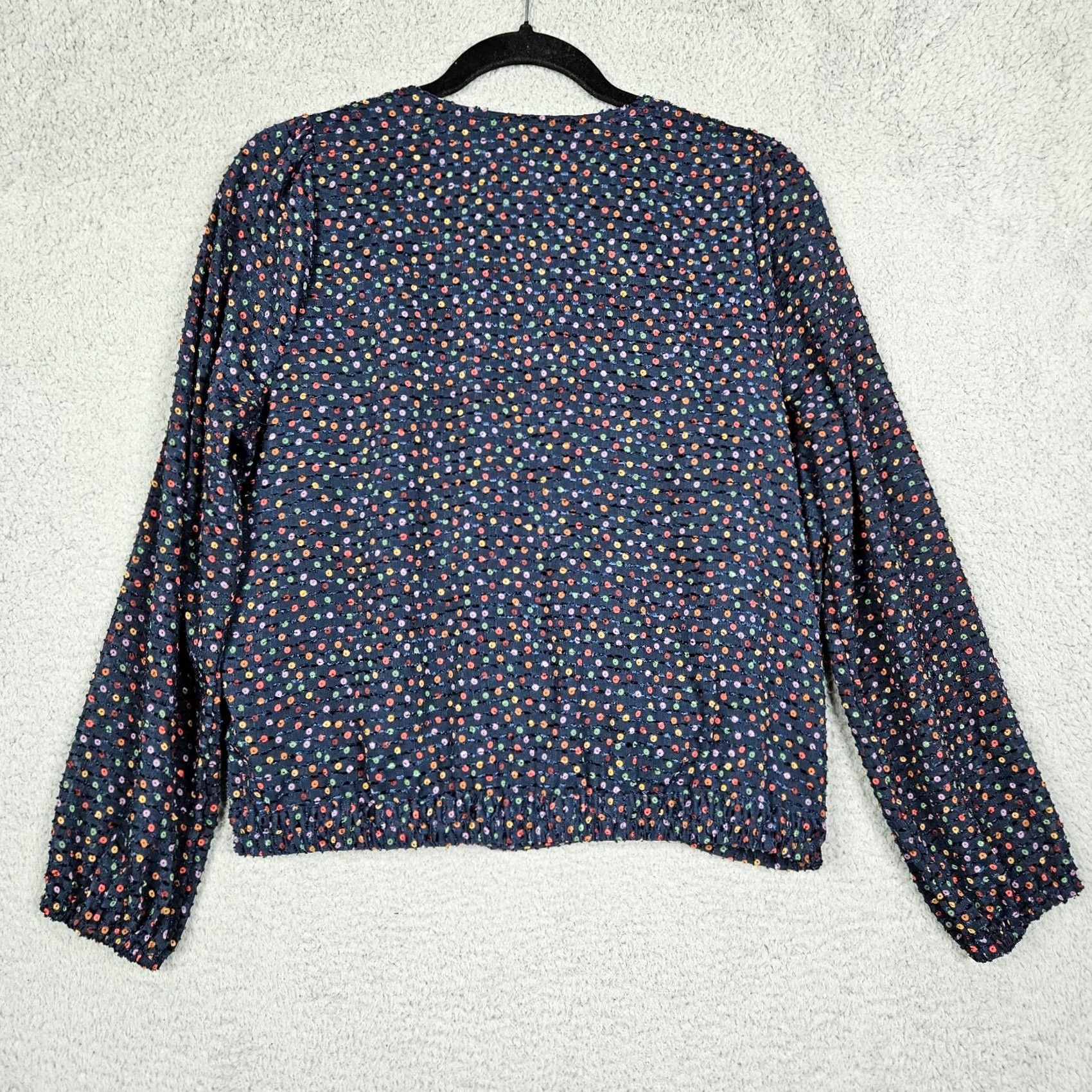 Madewell Madewell Blouse V-Neck Long Sleeve Polka Dot Size M Multicolor Women's Shirt Regular Size M / US 6-8 / IT 42-44 - 2 Thumbnail