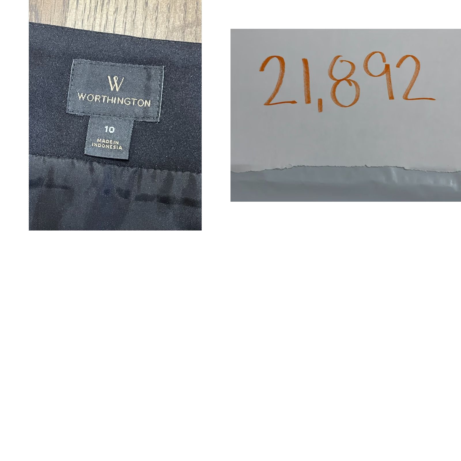 Worthington Worthington Skirt Women’s Size 10 Black Zip on the Side Flowy Hem Casual Short Skirt Pencil Style Women Size 32" / US 10 / IT 46 - 8 Thumbnail
