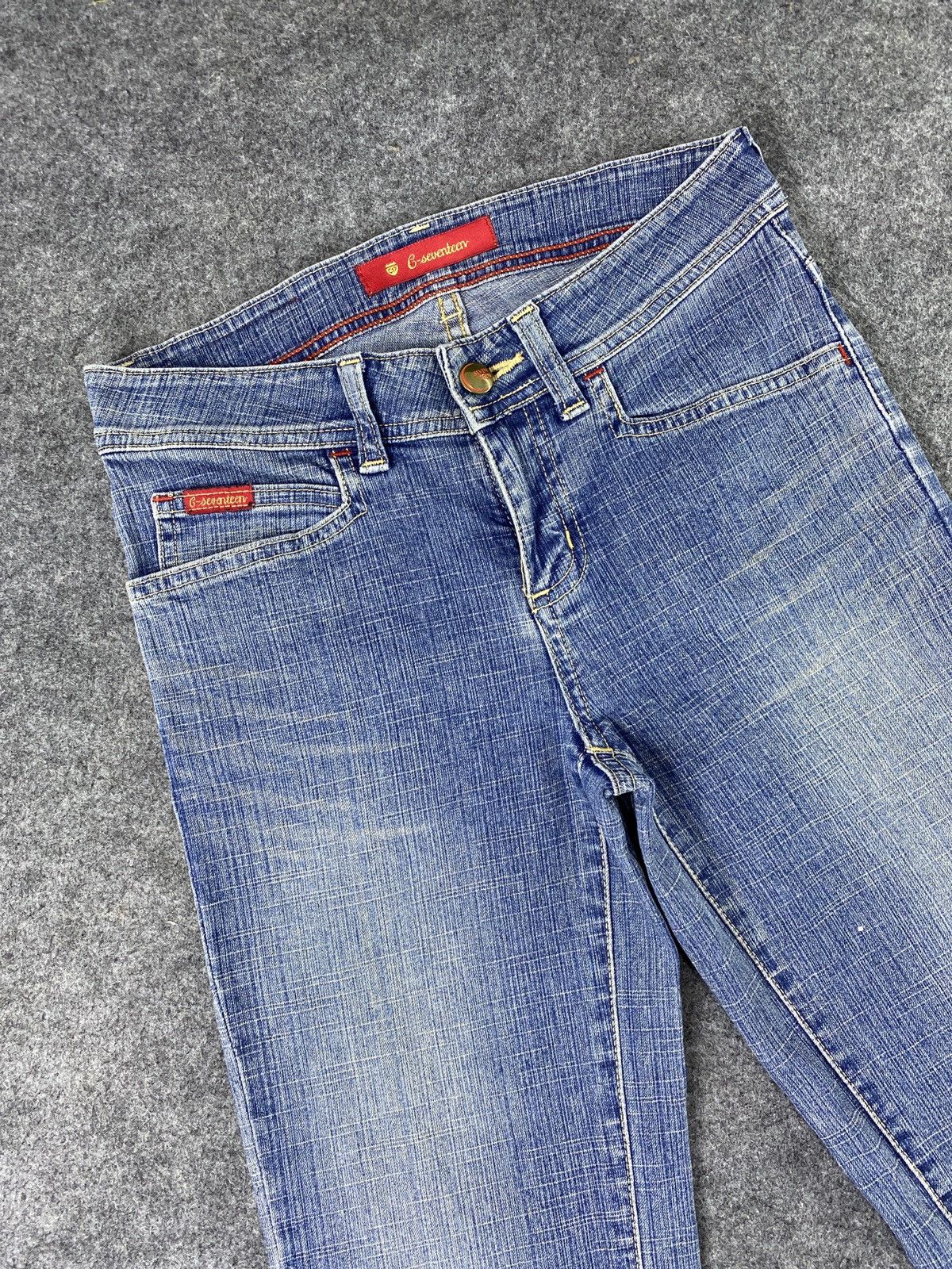 Japanese Brand Flare Jeans C-Seventeen Bootcut Denim pants - J1022 Size 27" / US 4 / IT 40 - 3 Thumbnail