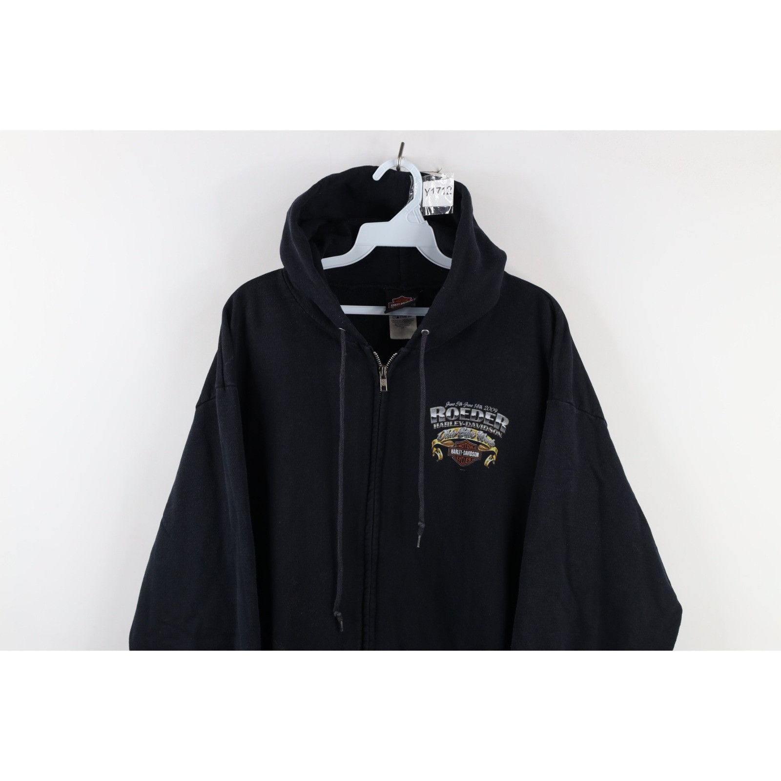 Harley Davidson Vintage Y2K Harley Davidson Ohio Bike Week Fire Hoodie Size US XL / EU 56 / 4 - 2 Thumbnail