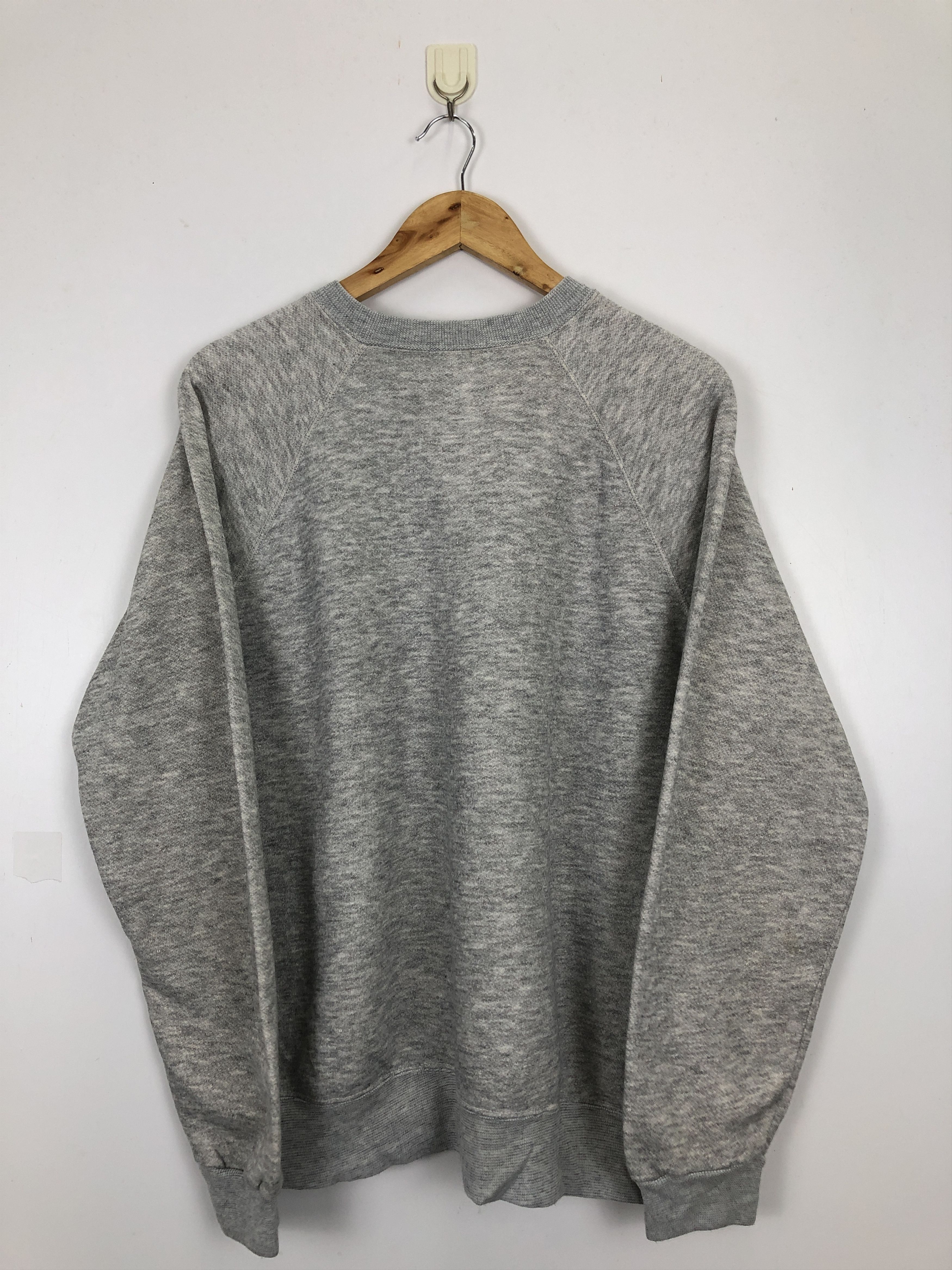 Japanese Brand × Vintage Vintage 70s Plain Pullover Crewneck Sweatshirt Size US XL / EU 56 / 4 - 3 Thumbnail