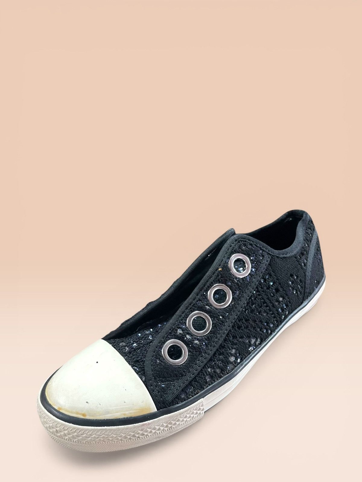 ASH ASH Limited Vicky Woven Black Sequin Sneakers Size US 8.5 / EU 41-42 - 12 Thumbnail