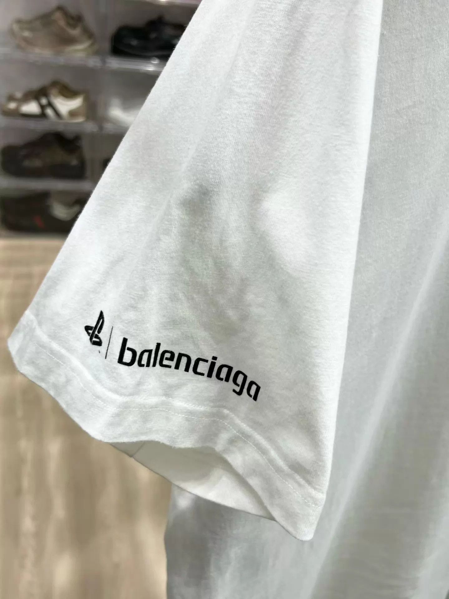 Balenciaga Balenciaga x PS5 White Loose Short Sleeve Tee M Size US M / EU 48-50 / 2 - 4 Thumbnail