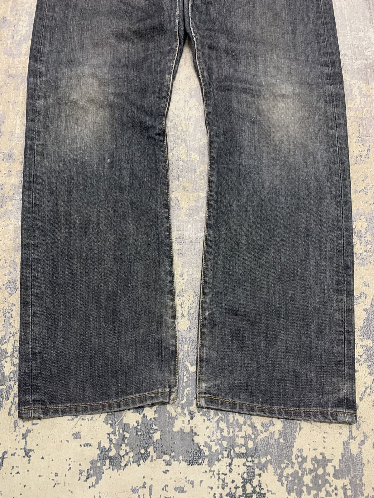 Levi's Vintage Y2K Levis 501 Distressed Black Jeans W36x30 Size US 36 / EU 52 - 3 Thumbnail