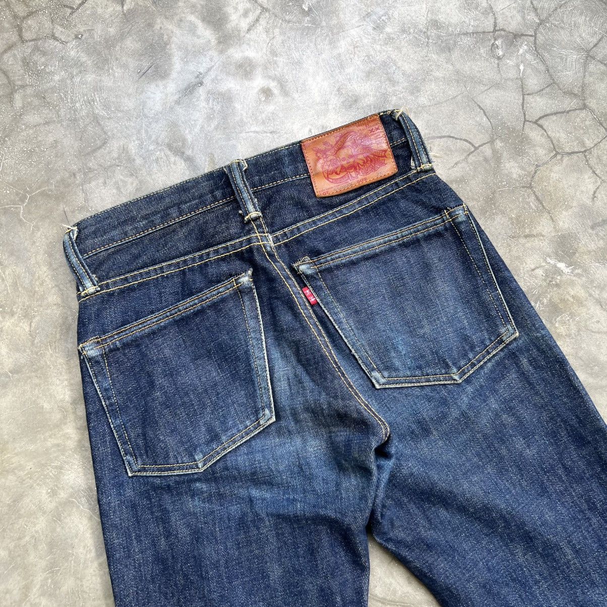 Japanese Brand 2000’s Skull Jeans by An Alchemist Distressed Flared Jeans Size US 26 / EU 42 - 4 Thumbnail