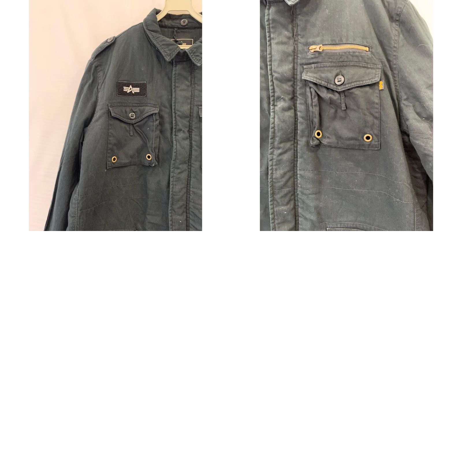 Vintage VINTAGE Alpha Industries Military Field Jacket / Utility Jacket Large Black Unisex Adults L Sherpa Interior Jacket Mens Size US L / EU 52-54 / 3 - 8 Thumbnail