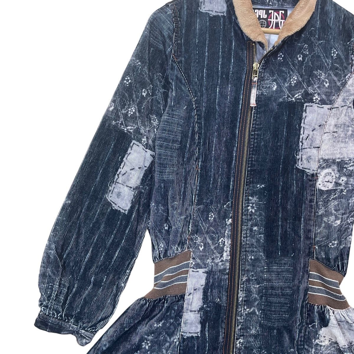 Jean Paul Gaultier Jean Paul Gaultier Patchwork Zipper Jacket Size Small Size S / US 4 / IT 40 - 8 Thumbnail