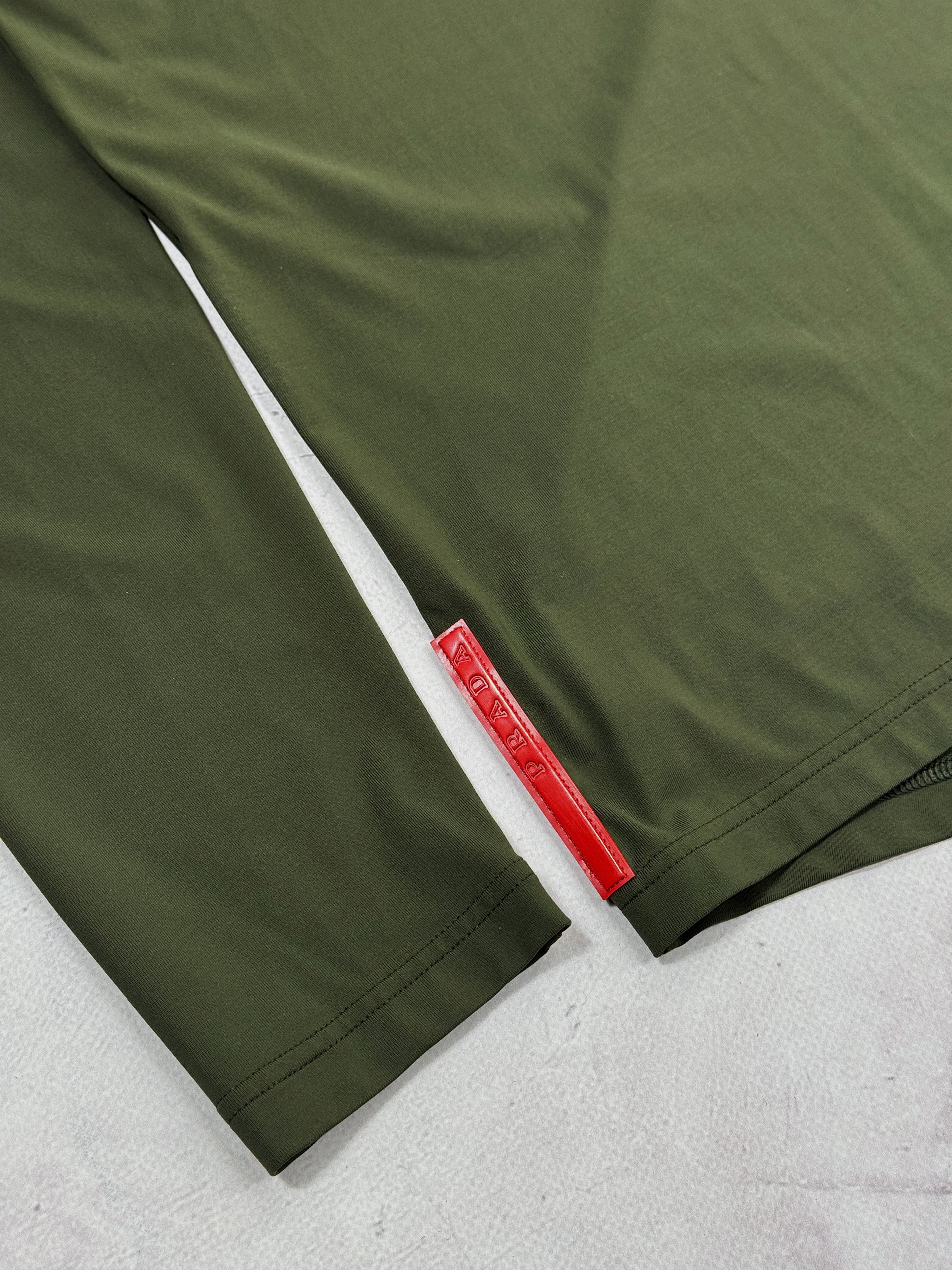 Prada Prada Nylon Hoodie Red Tab Olive Green Size US S / EU 44-46 / 1 - 10 Thumbnail