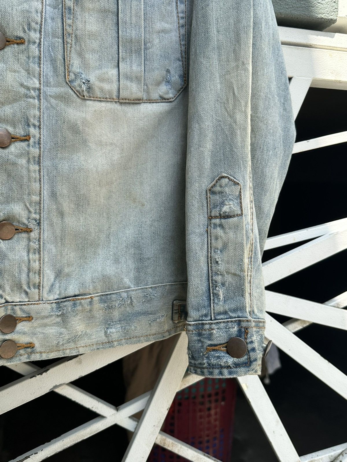 One Teaspoon faded/distressed MARXONETEASPOON denim jacket. Size US XS / EU 42 / 0 - 5 Thumbnail