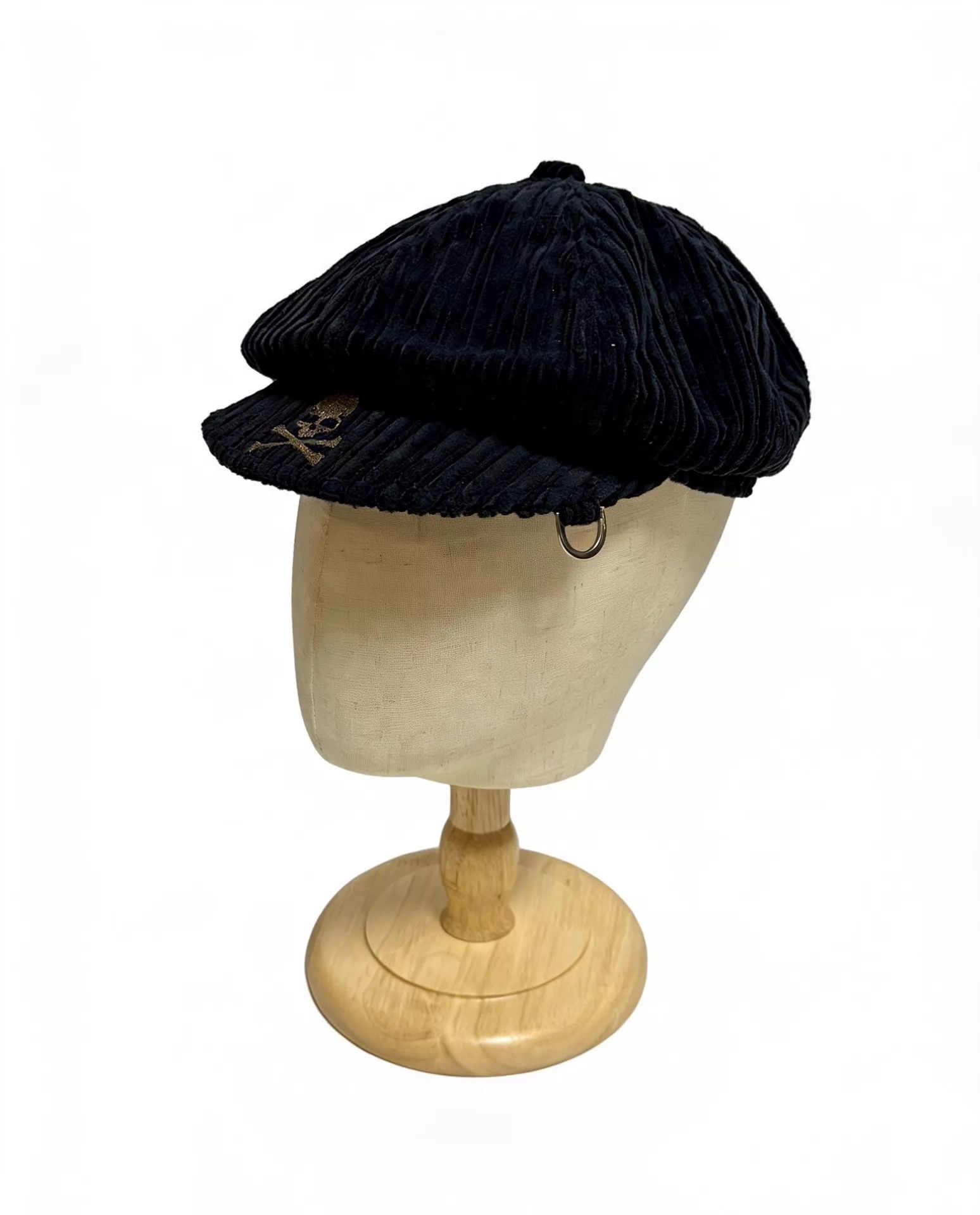 Mastermind Japan mmj 11aw velvet corduroy newsboy cap D-ring silver skull M Size ONE SIZE - 2 Thumbnail