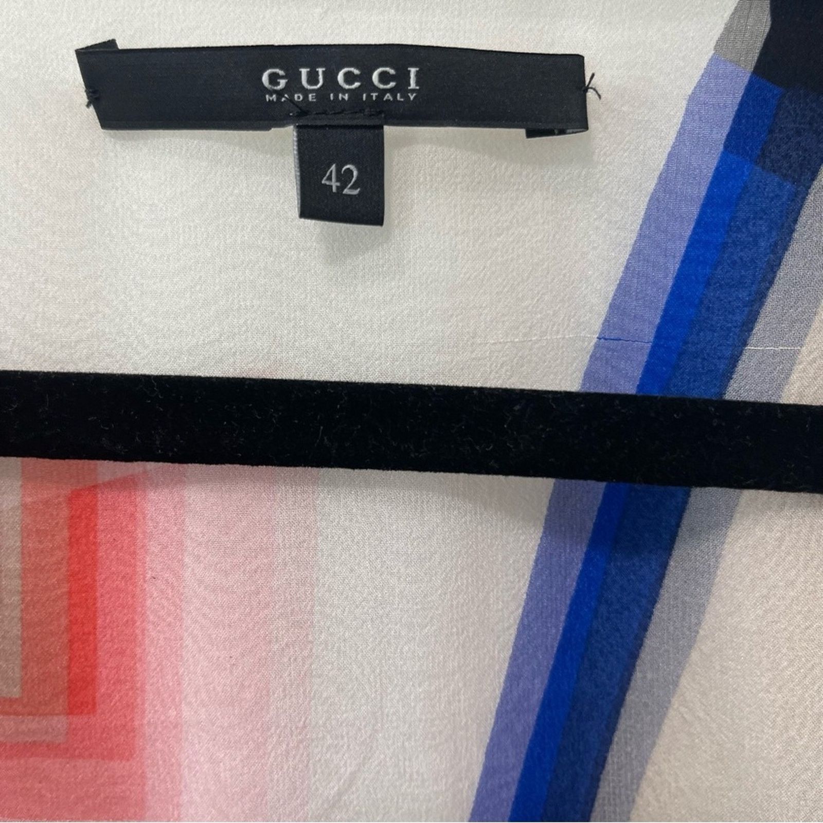Gucci Gucci Silk V Neck Hip Length Kaftan Multicolor Size 42/6 US Size M / US 6-8 / IT 42-44 - 11 Thumbnail