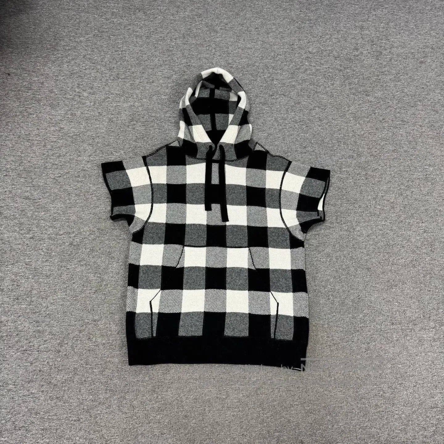 Dior Dior size 34 check Cashmere hooded short-sleeved knitted j Size S / US 4 / IT 40 - 2 Thumbnail