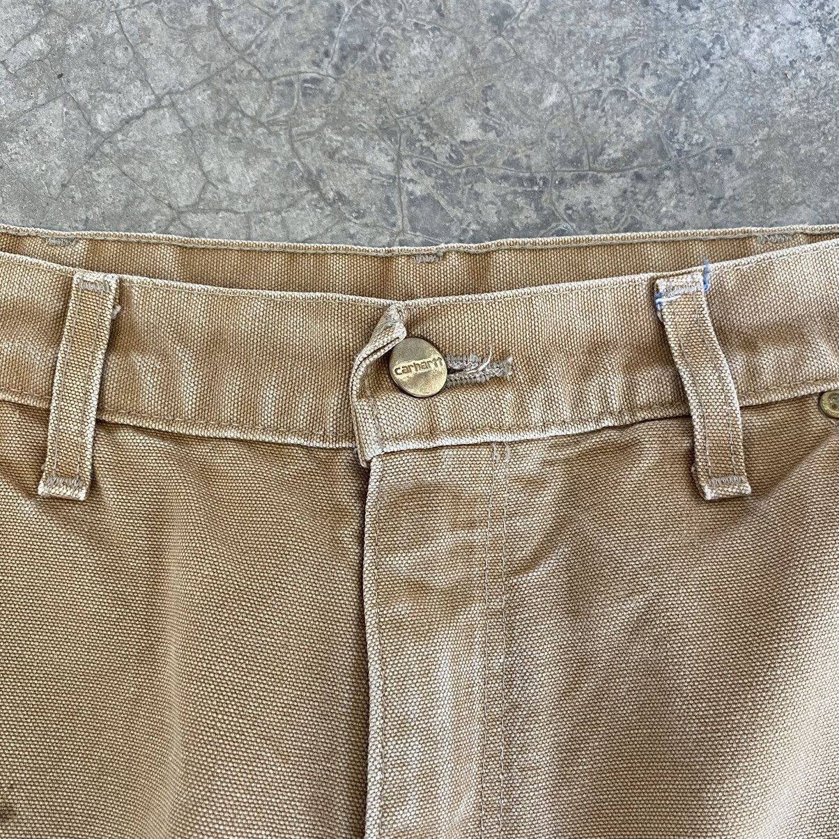 Carhartt Vintage Carhartt Double Knee Faded Tan Carpenter Work Pants Size US 32 / EU 48 - 9 Thumbnail