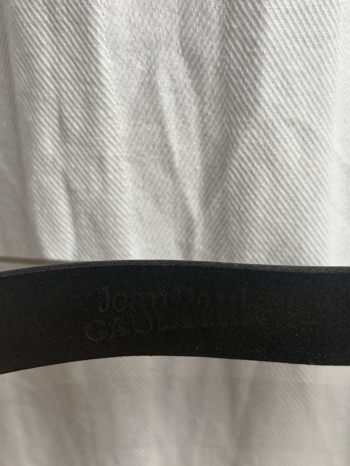 Jean Paul Gaultier 2000s Square Buckle Leather Belt Size 30 - 4 Thumbnail