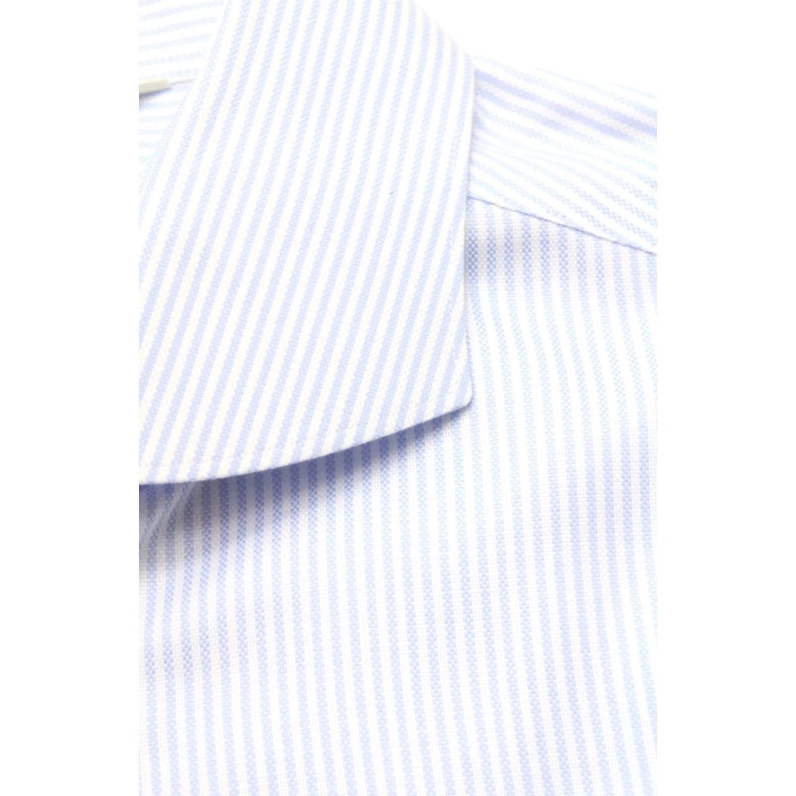 Suitsupply Suitsupply Dress Shirt Men 41 / 16 Cutaway Button-Up Extra Slim Fit Blue Pinstripe Formal Shirt Size 42R - 5 Thumbnail