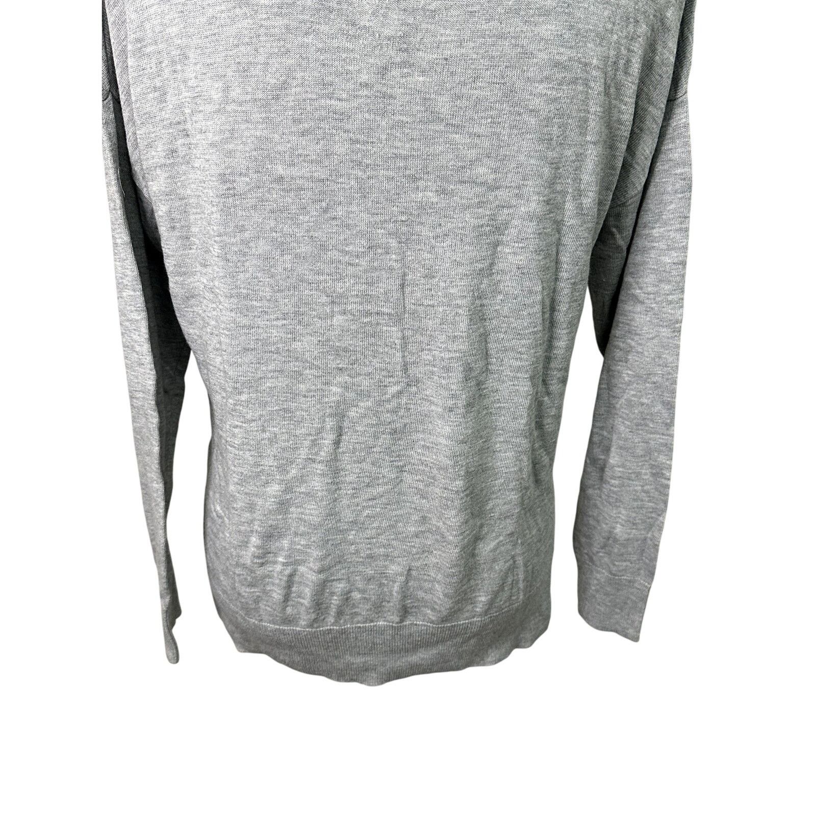 Treasure & Bond Treasure & Bond Sweater Relaxed Fit V-Neck Gray Women's XS Size XS / US 0-2 / IT 36-38 - 7 Thumbnail